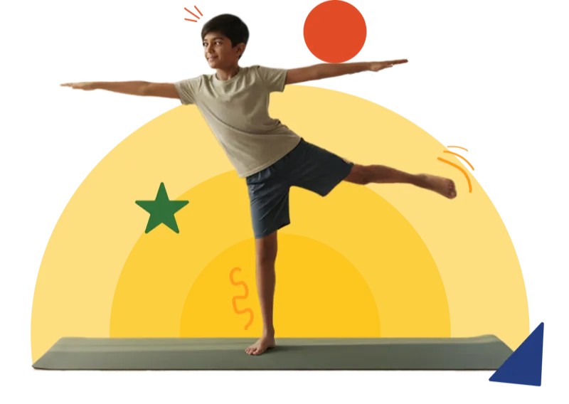 Young athlete in fitness training pose - Kid Kommando Club